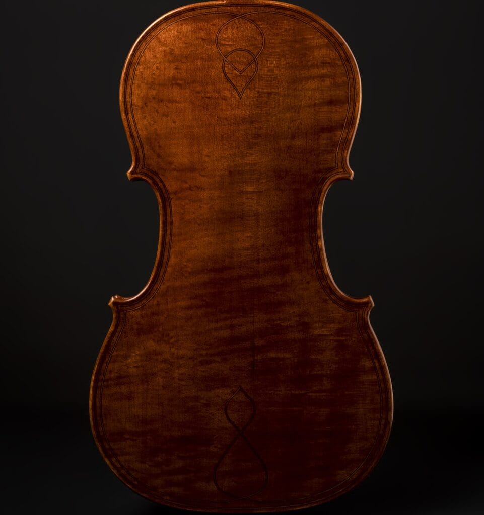 Face arrière d'un violon In Fine